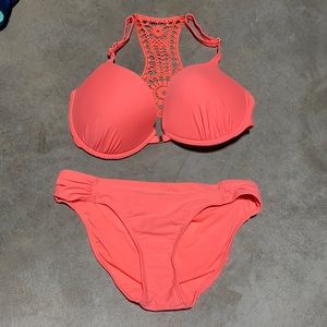 Bright Coral Suit